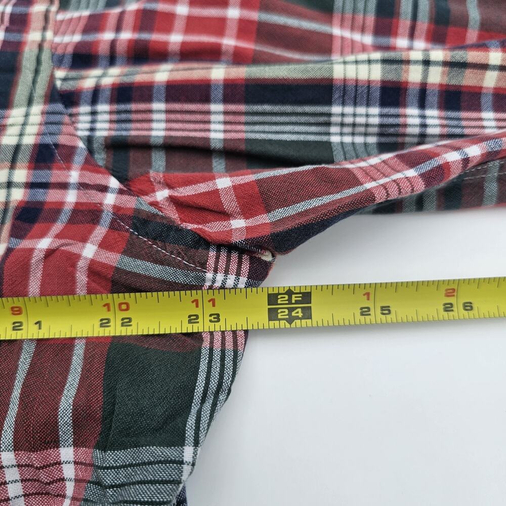 Tango By Max Raab Red Plaid Button Down Mens L/S Shirt XL - Picture 5 of 9